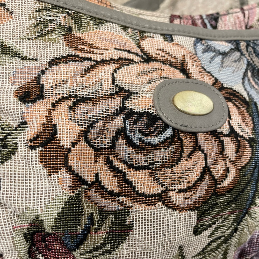 Vintage Mitzi Floral Tapestry Shoulder Handbag Purse New With Tags Deadstock - Picture 3 of 15